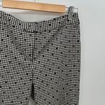 Talbots Dress Pants Women 2 Black White Wool Gingham Polka Dot Bow Ankle Detail Photo 5