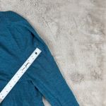 Talbots Merino Wool Cardigan Open Front Button Accent Teal Blue L (See Pics) Photo 5