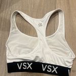 VSX White Sports Bra with Multicolor Logo Size XS Photo 1