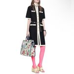 Gucci  Wool Silk Dress with Chain Belt size IT 40 Original Price $3755 Photo 3