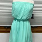 EXPRESS  NWT Light Green Convertible Strapless Mini Dress Size Medium Photo 2