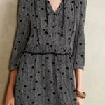 Anthropologie Anthro Maeve Galen Tassel Tie Chevron Dot Shift Dress Photo 0