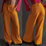 Urban Outfitters  Lena Chenille Wide Leg Pant Pumpkin Orange Sz 4 Photo 1