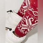 Sweaty Betty London Red Fairisle Base Layer Leggings Size L New with Tags Photo 3