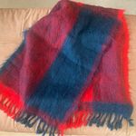 60’s Finnish Thick Wool Hand Woven in Finland Scarf Shawl Neck Wrap With Fringe Photo 1