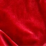 VTG MSK Women Red Velvet long sleeve wrap top side gathered shoulder pads 1X Photo 15