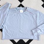 All Fenix Camila Light Blue Cropped Crewneck Sweatshirt Medium Photo 2