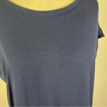 Eileen Fisher  Navy Open Sleeve Shift Dress Photo 3