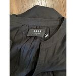 ABLE Jane Maxi Midi Dress Tiered Long Sleeve Black Cotton Fall L NWT Size L Photo 4