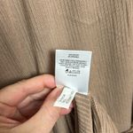 EXPRESS  |Lightweight Tan Ribbed Knit Midi Dress sz Large Photo 4