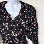 Ganni 38 US M Printed Georgette Floral Wrap ruffle Blouse feminine Photo 8