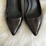 Elie Tahari  brown crocodile leather pointy toe heels pumps EU size 38 Photo 3