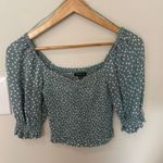 Dynamite Green Flower Top Photo 0