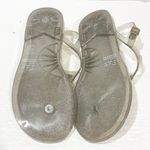 Coach  Silver Signature C NATALEE Jelly Thong Sandal Size 6B Women's NEW Photo 4