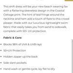 Cabana Life Cayman Sleeveless Fringe Tunic Dress Photo 2