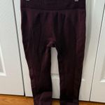 Tory Burch Tory Sport Burgundy Seamless 7/8 Leggings Photo 2