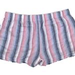 Cloth & Stone Fringe Striped Linen Shorts Photo 1