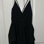 Pink Lily  Spaghetti Strap Sleevelss Romper Black M Photo 0