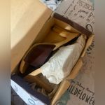 Candie's  Brown vintage heels 80s Italy leather casual classic boho Photo 2