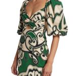 Alexis NWT  Iana Dress in Maldive Green Sz S puff dress Photo 3