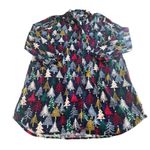 Hanna Anderson Woman’s Christmas Pajama‎ Dress Nightgown Size Large Blue Photo 0