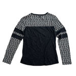 prAna  Gray Black White Color Block Long Sleeve T-Shirt Size S Photo 7