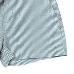 Banana Republic Seersucker Shorts Size 4 Blue White Stripe Belted Stretch 30X3.5 Photo 3