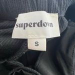 superdown Revolve black Darcy Cutout Strapless Jumpsuit pull on ribbed sz small Photo 7