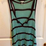 Splendid Black and Green Tank Top Photo 0