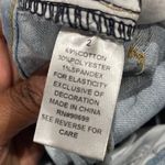 Bermuda FASHION Light Wash  Cuffed Shorts Sz 2 Photo 3