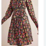BODEN Flower Print Shirt Mini Dress with Tie in Belt NWOT Size 10 Photo 7