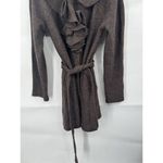 Cynthia Rowley Cynthia Rowley Wool Jacket Women Small Brown Ruffle Bohemian Academia Old Money Photo 7
