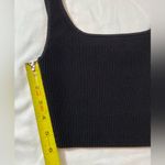 Aritzia Babaton Ribbed Crop Top Black Size XXS Photo 3