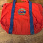 Esprit  Red Tote with Blue and Green Logo Photo 1