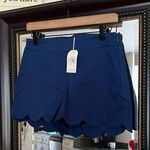 Mud Pie  Serena‎ Scallop Navy Shorts Size Small Photo 0
