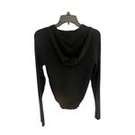 BCBG Maxazria women's M black full zip hooded long sleeve hoodie sweatshirt nwt Photo 1