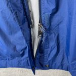 LL Bean Trail Model Raincoat Women's M Blue Long Waterproof Jacket Hooded Rugged Size M Photo 12