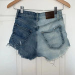 Lucky Brand Two Tone Bleach Splatter Denim Shorts Blue Size 00 Photo 1