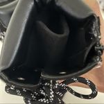 Soda  Black Lace Boots Vegan Suede Zipper White Stitching Womens Size 8 Photo 3