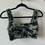Free People  Movement Camo Ribbed Square Neck Bra Photo 0