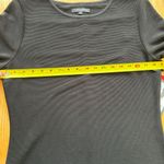 Mario Serrani NWT  Italy Womens Size Medium Black Dress Knit Career Shift Photo 4