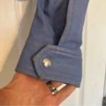 IRO  Women's Hartley Leather Moto Jacket Size 10 In Blue LT Photo 12