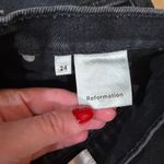 Reformation  Liza High Waist Straight Black Jeans Photo 3