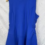 Bar III Tiered Sleeveless Blue Lace-Up A Line Dress Size L NWT Photo 7