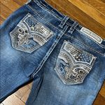 Rock Revival RARE!  “Amberlight” Women's Distressed Blue Boot Cut Jeans, Sz 29 Photo 1