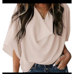 VICI Women's  Beige Cowl Neck Blouse M Photo 0