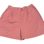 IZOD Womens size 14 pink pleated shorts side and back pockets belt loops EUC Photo 0