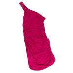 Derek Heart  Small Pink One Shoulder Body Con Top 17j Photo 5