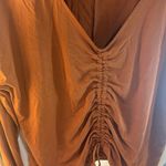 JoyLab Burnt Orange Joy Lab Cropped Top Photo 3