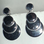 Sperry  Brand Chic Vintage Silver Tone Layered Earrings Photo 0